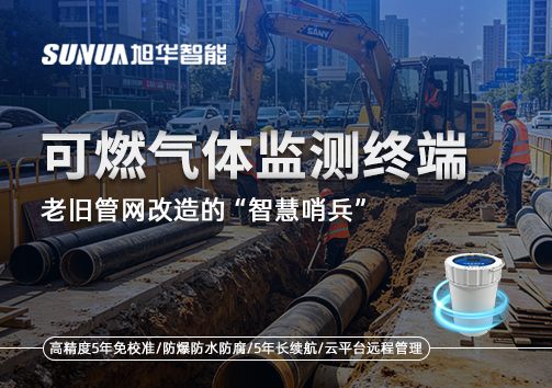 老旧管网改造的“智慧哨兵”：可燃气体监测终端如何重塑地下安全防线